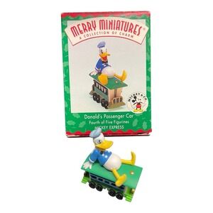 1998 Hallmark Merry Miniatures Donald's Passenger Car Mickey Express Train